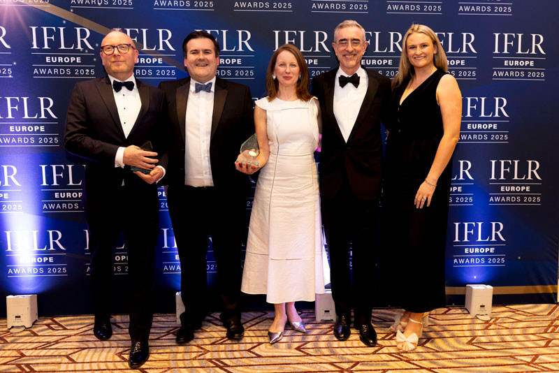 McCann FitzGerald LLP named National Firm of the Year at IFLR Europe Awards 2025